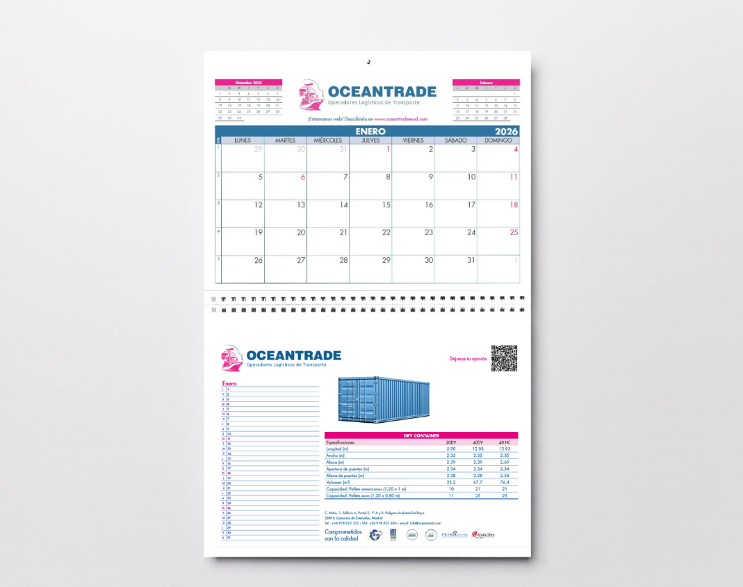 calendario 2026 oceantrade